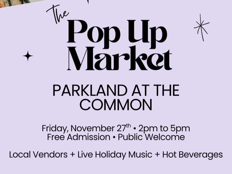 Parkland @ The Common Holiday Popup