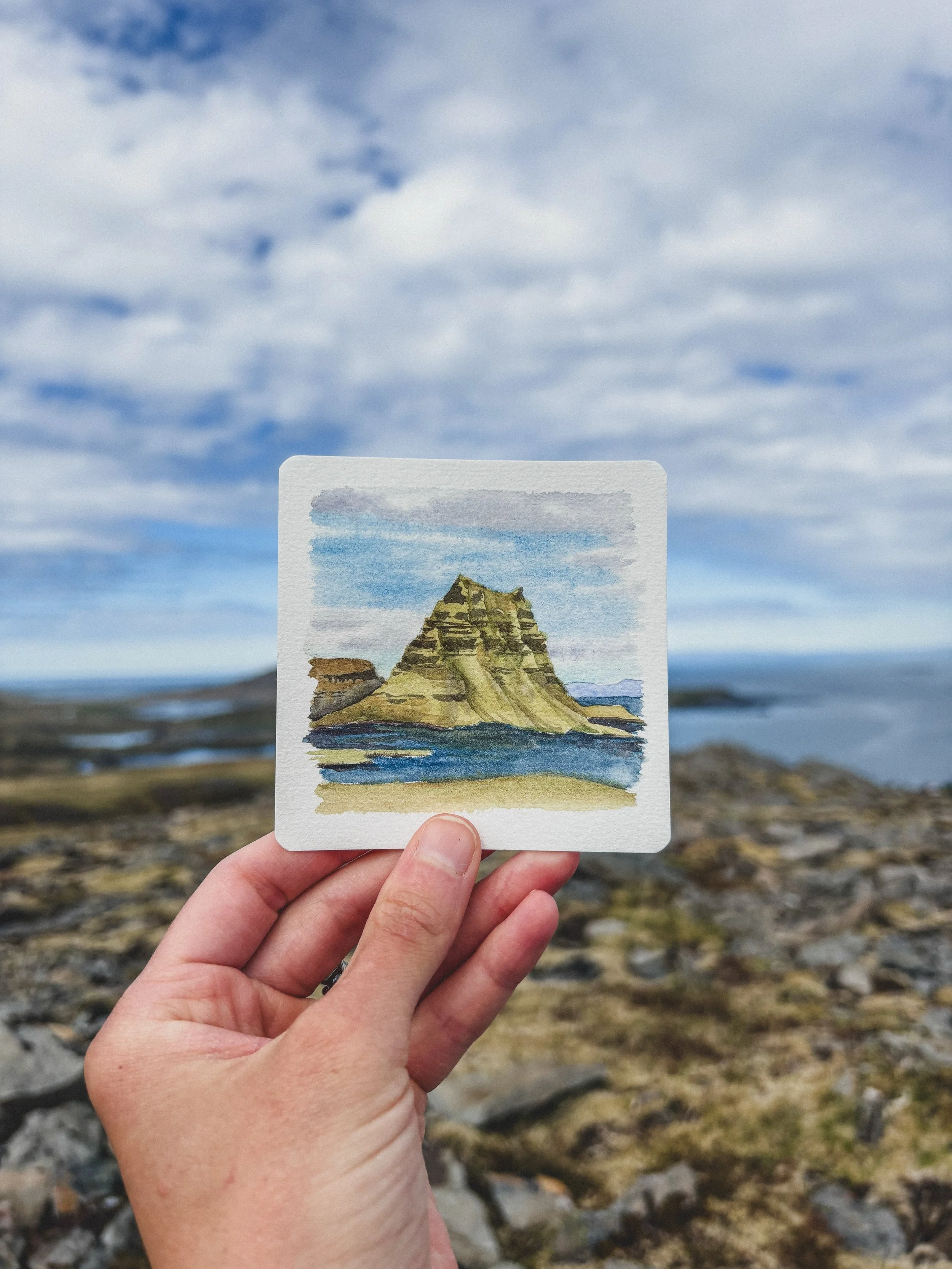 One week and one sketch into our summer vacation!

Turns out I spent far more time deciding what art supplies to pack than I&rsquo;ve spent using them. Alas, I&rsquo;ve been following a six-year-old across lava fields and visiting every small town&rs