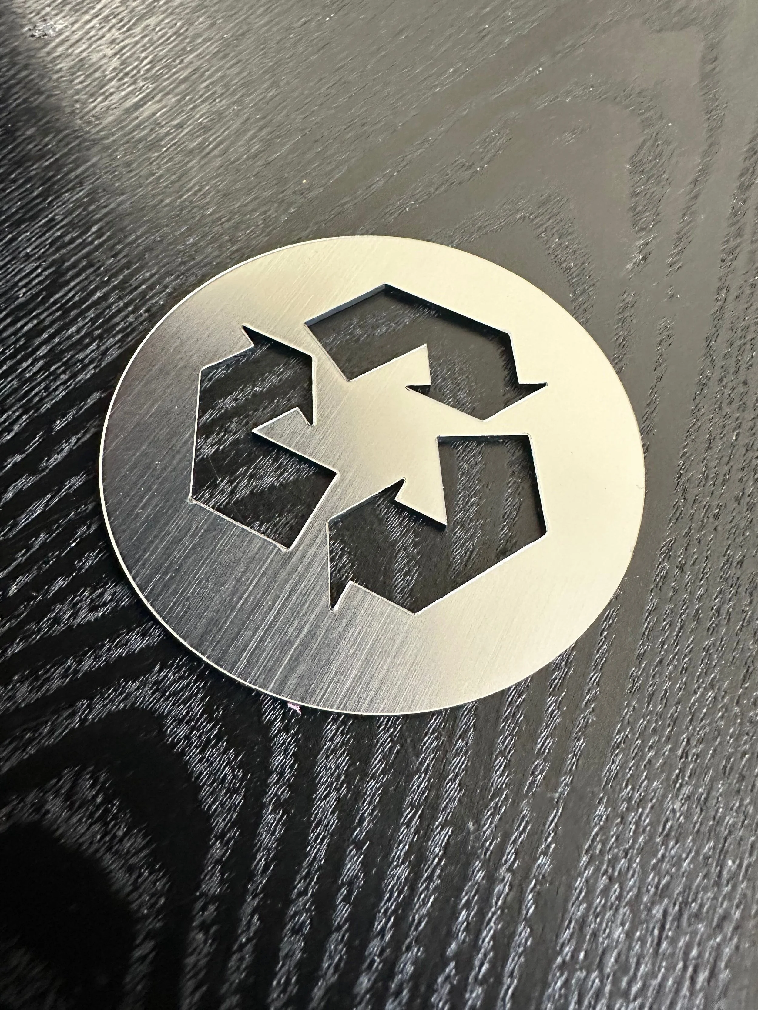 Classic Metallic Trash and Recycle Labels — CENTRAL