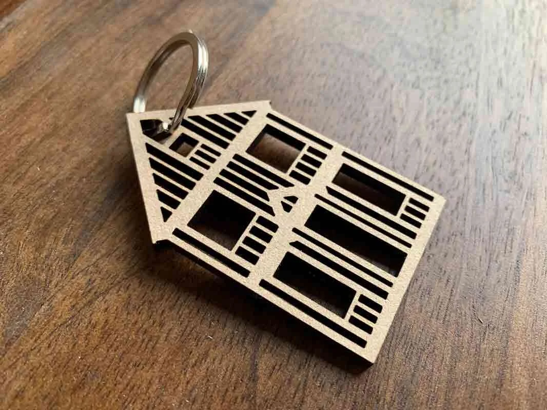 House Framework Keychain — CENTRAL