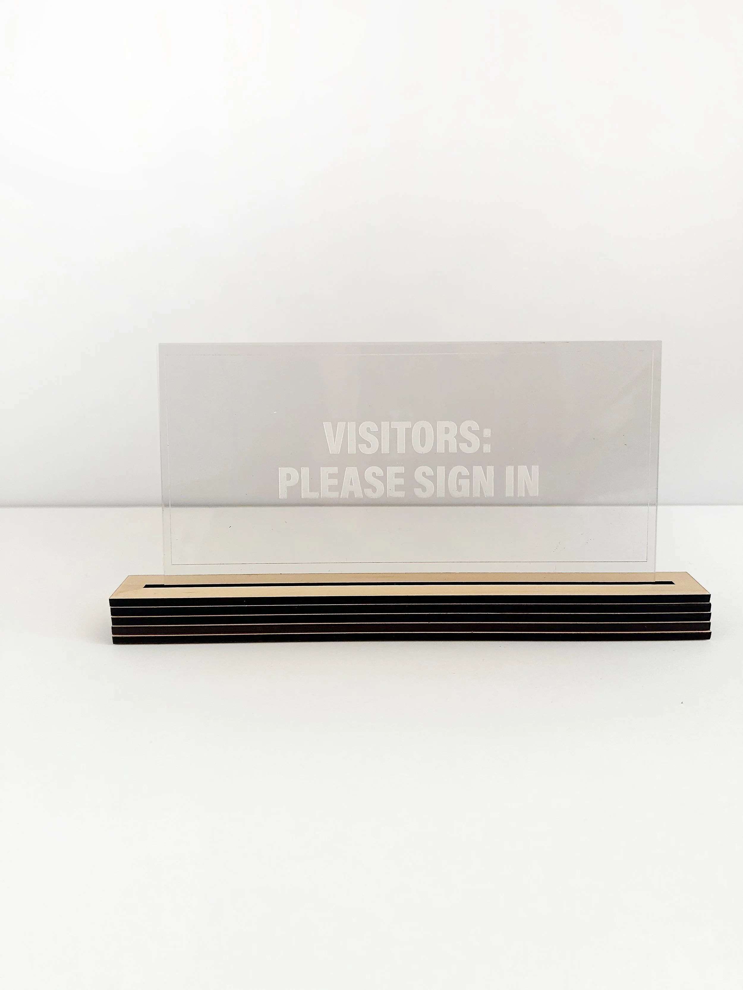 Visitors Please Sign In Sign — CENTRAL