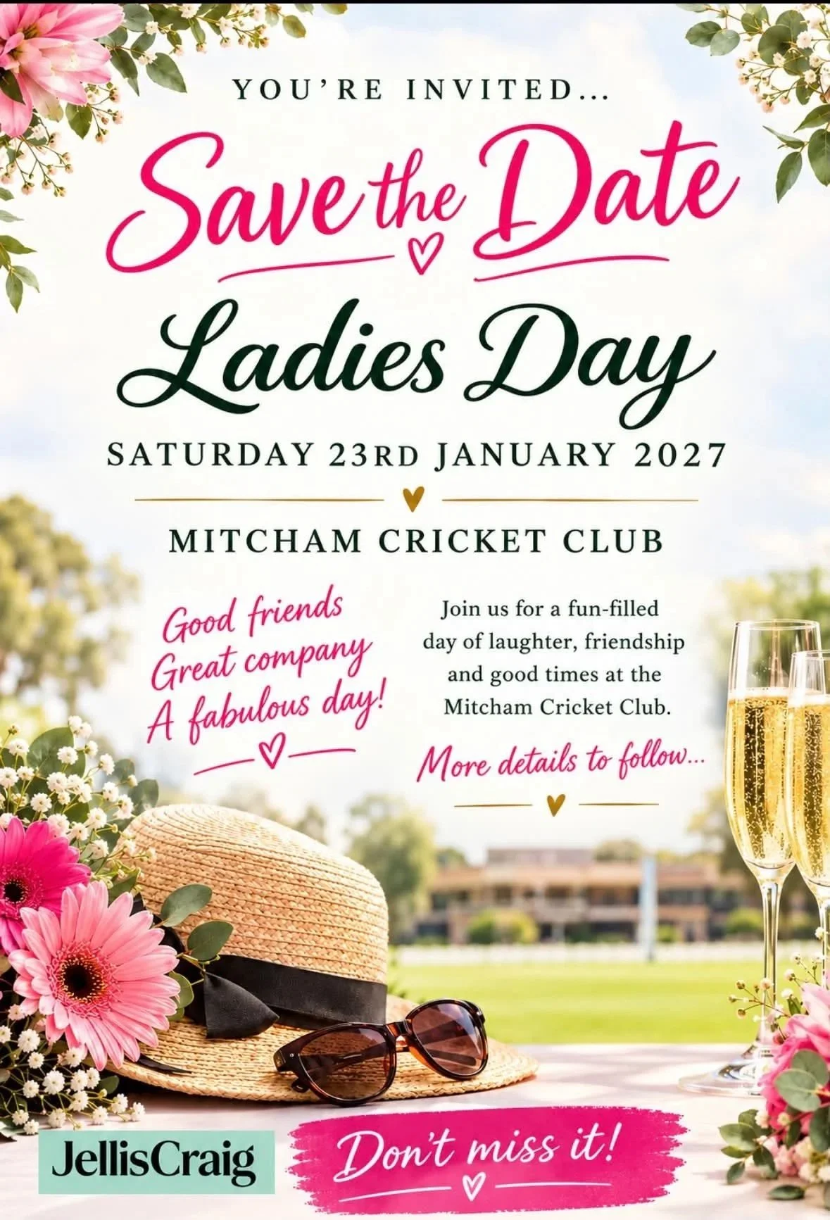 Ladies Day Saturday 23rd January 2027