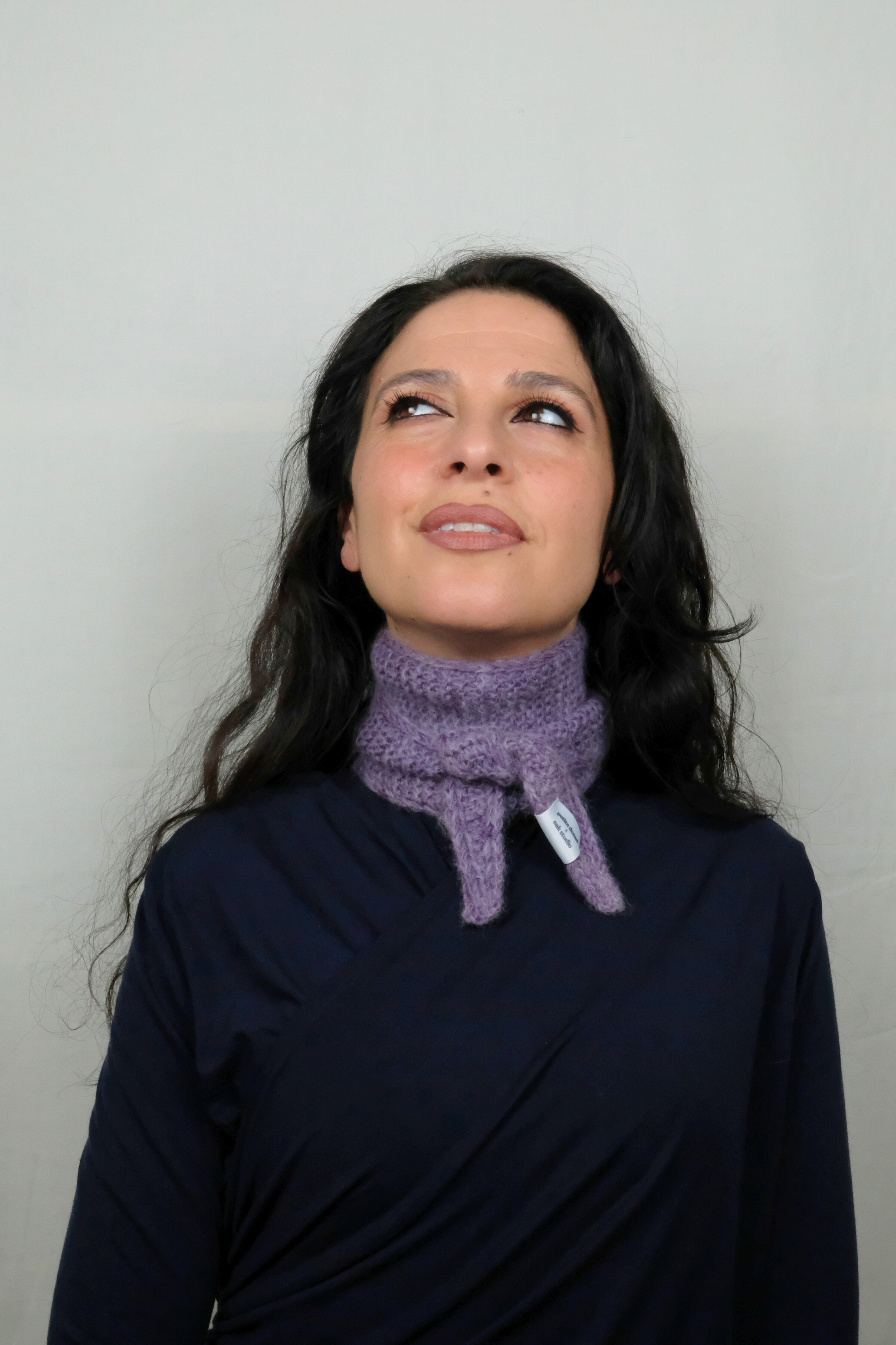 NUVOLA · Sciarpina in lana fatta a mano