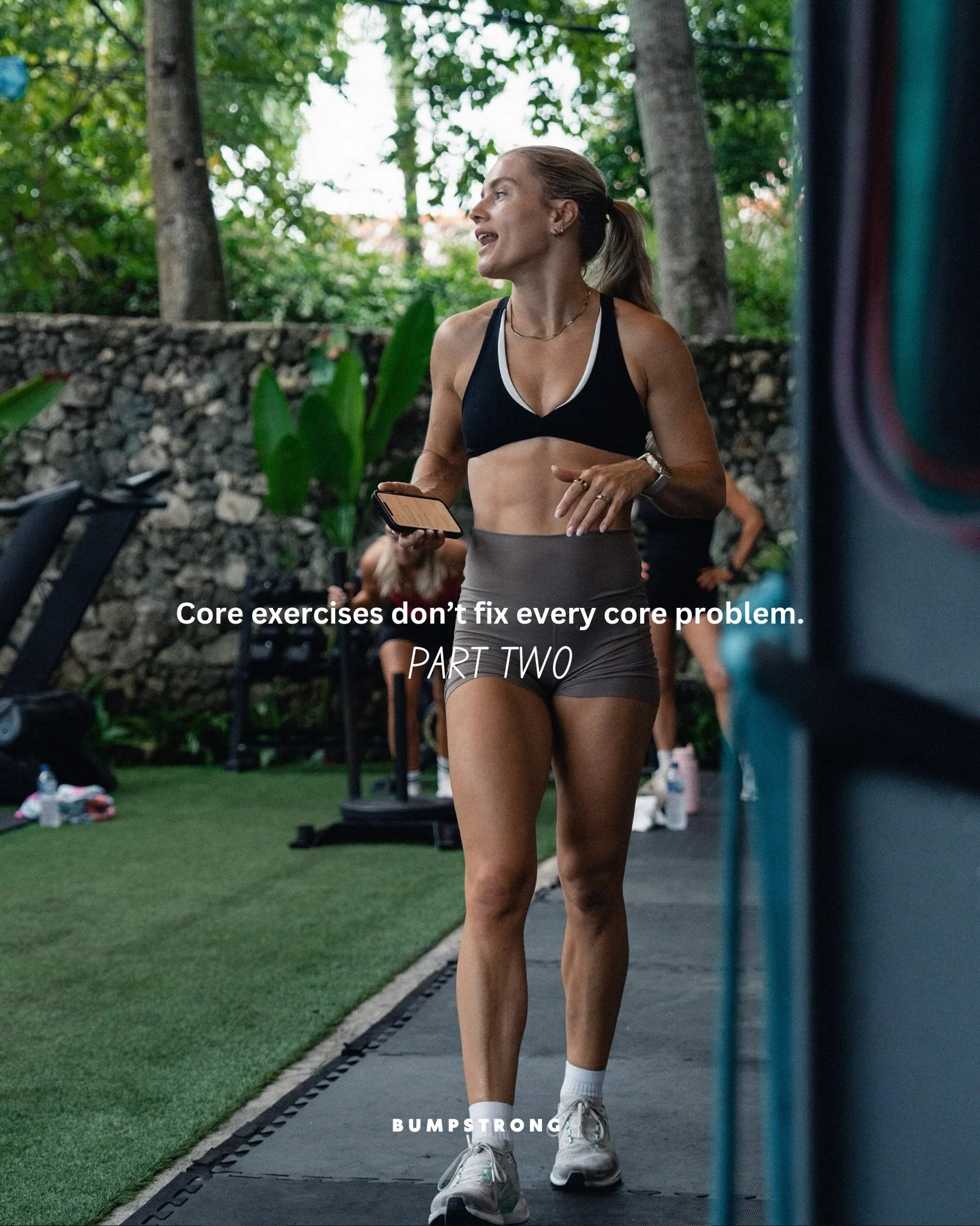 Bras not fitting like they used to postpartum?
Do your ribs feel like they&rsquo;re sticking out?
Dealing with persistent low-back tightness?

Your starting point might not be another core exercise! 😮&zwj;💨

Sometimes the ribcage is sitting more fo