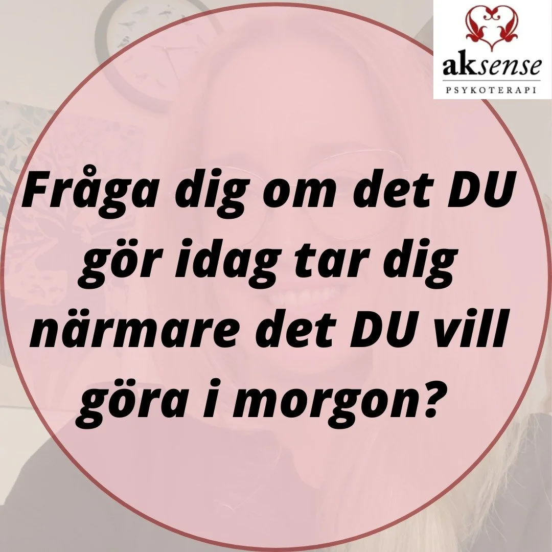 Fr&aring;ga dig om det DU g&ouml;r idag tar dig n&auml;rmare det DU vill g&ouml;ra i morgon? 

F&ouml;r Dig som bor p&aring; annan ort eller av andra anledningar beh&ouml;ver s&aring; finns det nu utrymme att ta emot fler digitalt.

V&auml;gen mot v&
