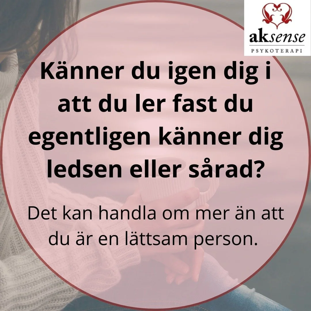 K&auml;nner du igen dig i att ler n&auml;r du egentligen k&auml;nner dig ledsen eller s&aring;rad? D&aring; &auml;r du l&aring;ngt ifr&aring;n ensam. M&aring;nga av oss har l&auml;rt oss att det k&auml;nns tryggare att h&aring;lla ihop, le lite, tona