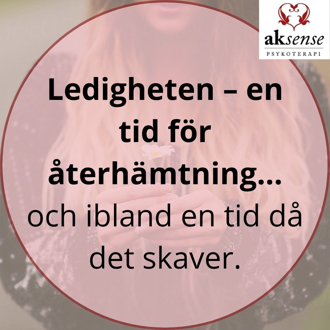 Ledighet &auml;r inte alltid s&aring; enkel som den ser ut p&aring; alla semesterbilder.

Vi l&auml;ngtar efter den. Efter vila, frihet och tid tillsammans. Samtidigt inneb&auml;r ledigheten ofta att v&aring;ra vanliga rutiner f&ouml;rsvinner. Tempot