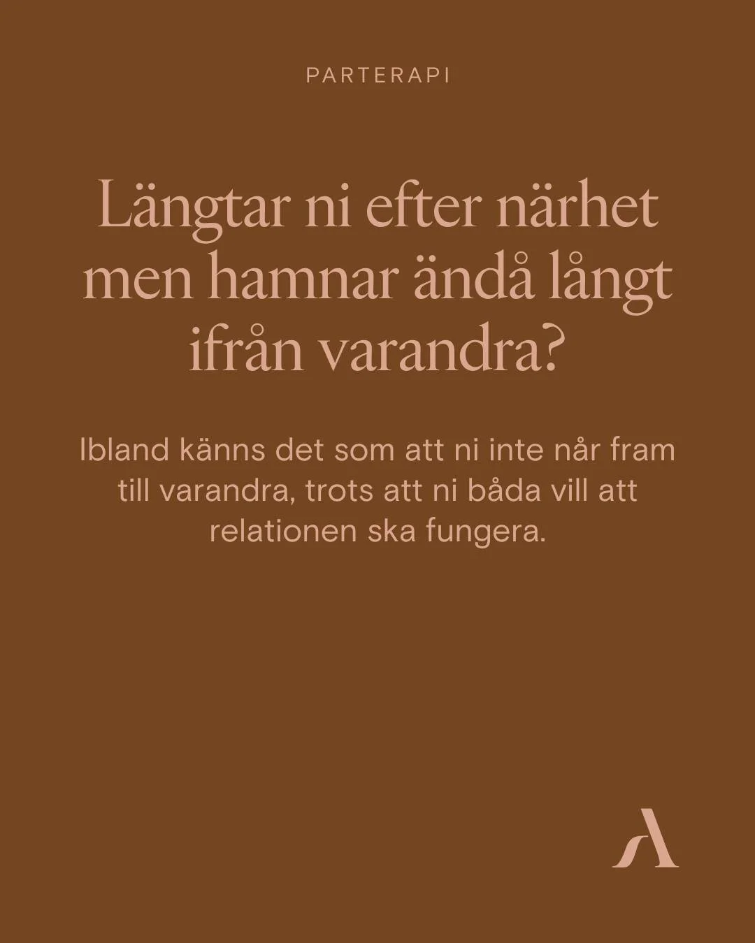 Ibland kan vi l&auml;ngta efter n&auml;rhet och samtidigt hamna i m&ouml;nster som skapar avst&aring;nd mellan oss.

Vi f&ouml;rs&ouml;ker f&ouml;rklara, f&ouml;rsvara oss, f&aring; kontakt eller kanske skydda oss genom att dra oss undan. Och pl&ouml