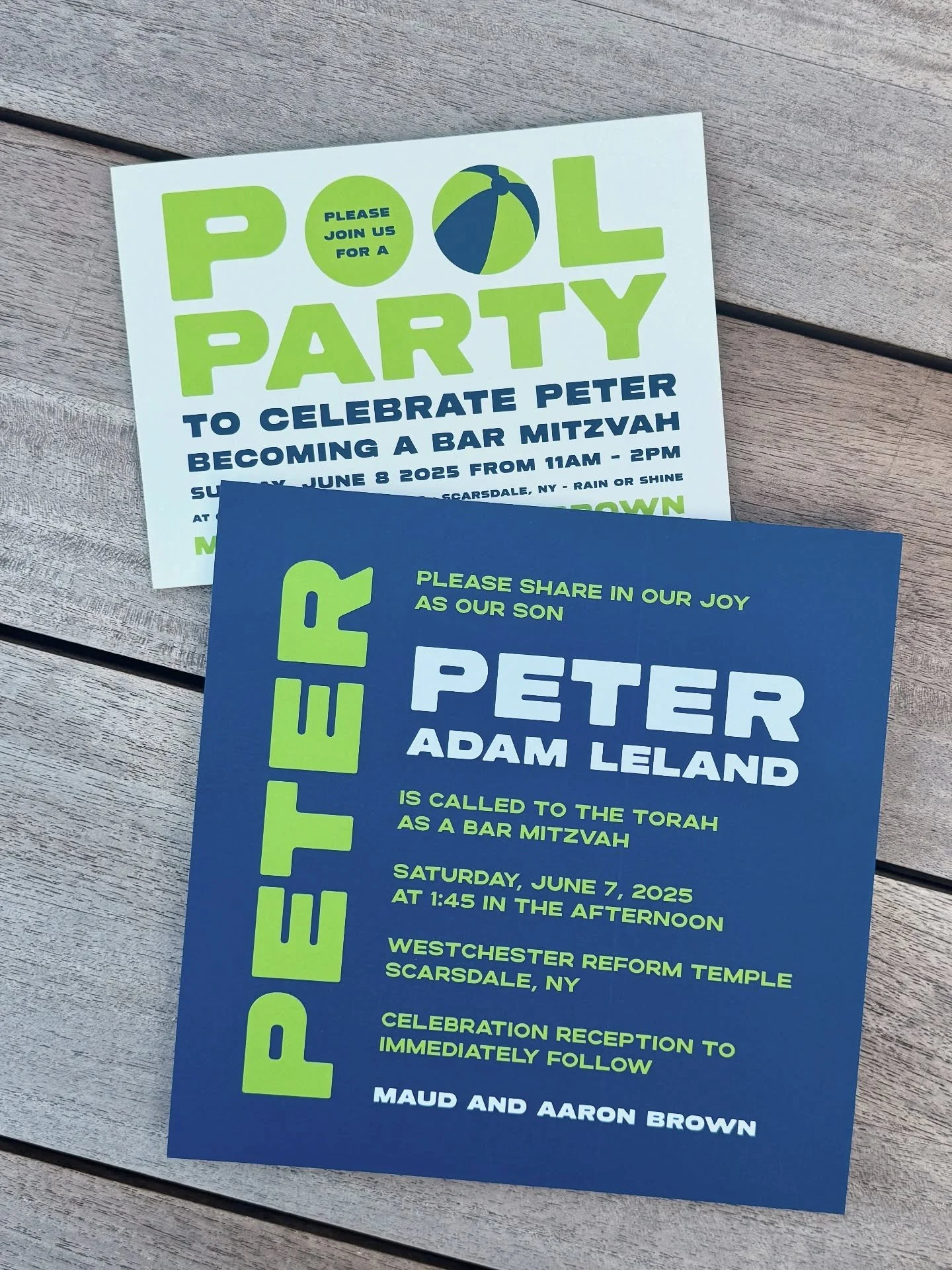 Soaking up the last days of summer ☀️
Pool Party themed bar mitzvah invitation. 

Designed by @robynmillerdesign 

#poolparty 
#beachvibes
#summerbarmitzvah 
#summerparty 
#teenpoolparty
#barmitzvahinvitation 
#beachball
#beachballdesign 
#robynmille