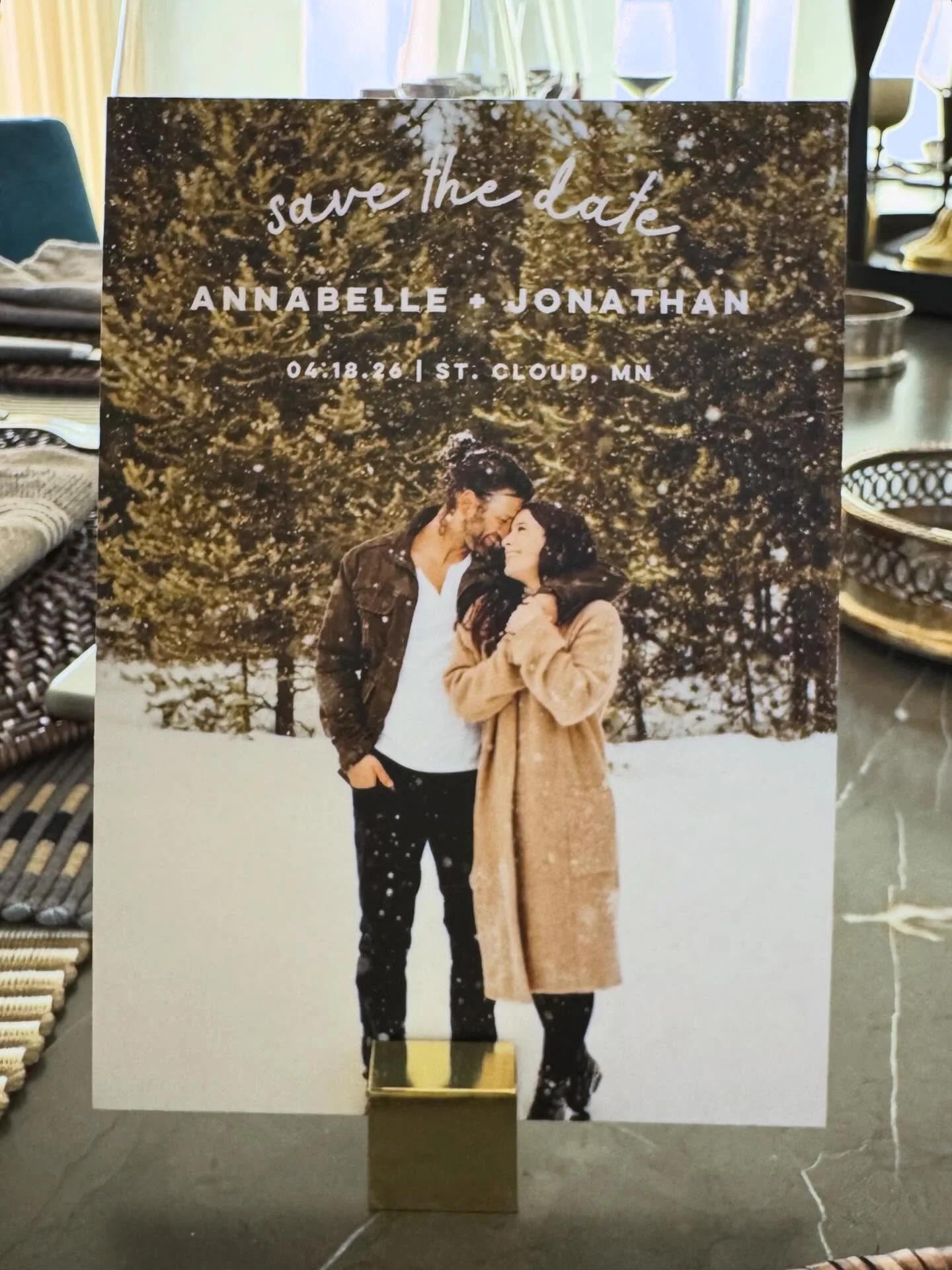 It&rsquo;s engagement season! Check out my collection of Save the Dates on Shutterfly! 
💗💘💌💍

&ldquo;Fresh and Modern&rdquo; Save The Date card designed by @robynmillerdesign for @shutterfly 

#robynmillerforshutterfly 
#shutterflydesigner
#weddi