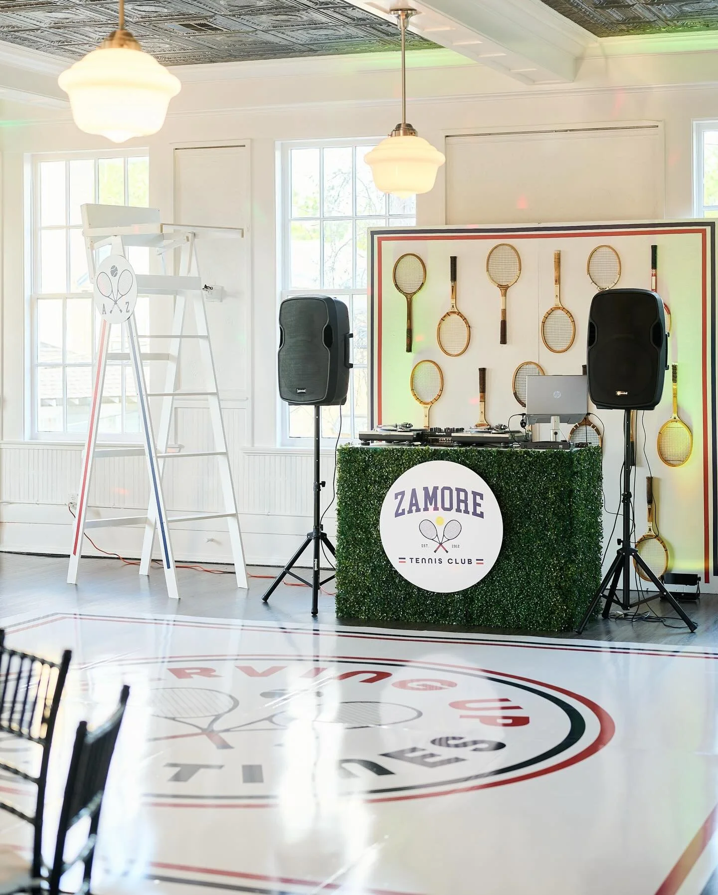 I L🎾VE a tennis theme! 

Logos + branding by @robynmillerdesign 

@renzamore

Planner + event design:&nbsp;@karen.o.johnson
Florist:&nbsp;@eventbyova
Caterer:&nbsp;@southerncadencecuisine
Venue:&nbsp;@heightsfirestation
Merch:&nbsp;@kimtflood98

#te