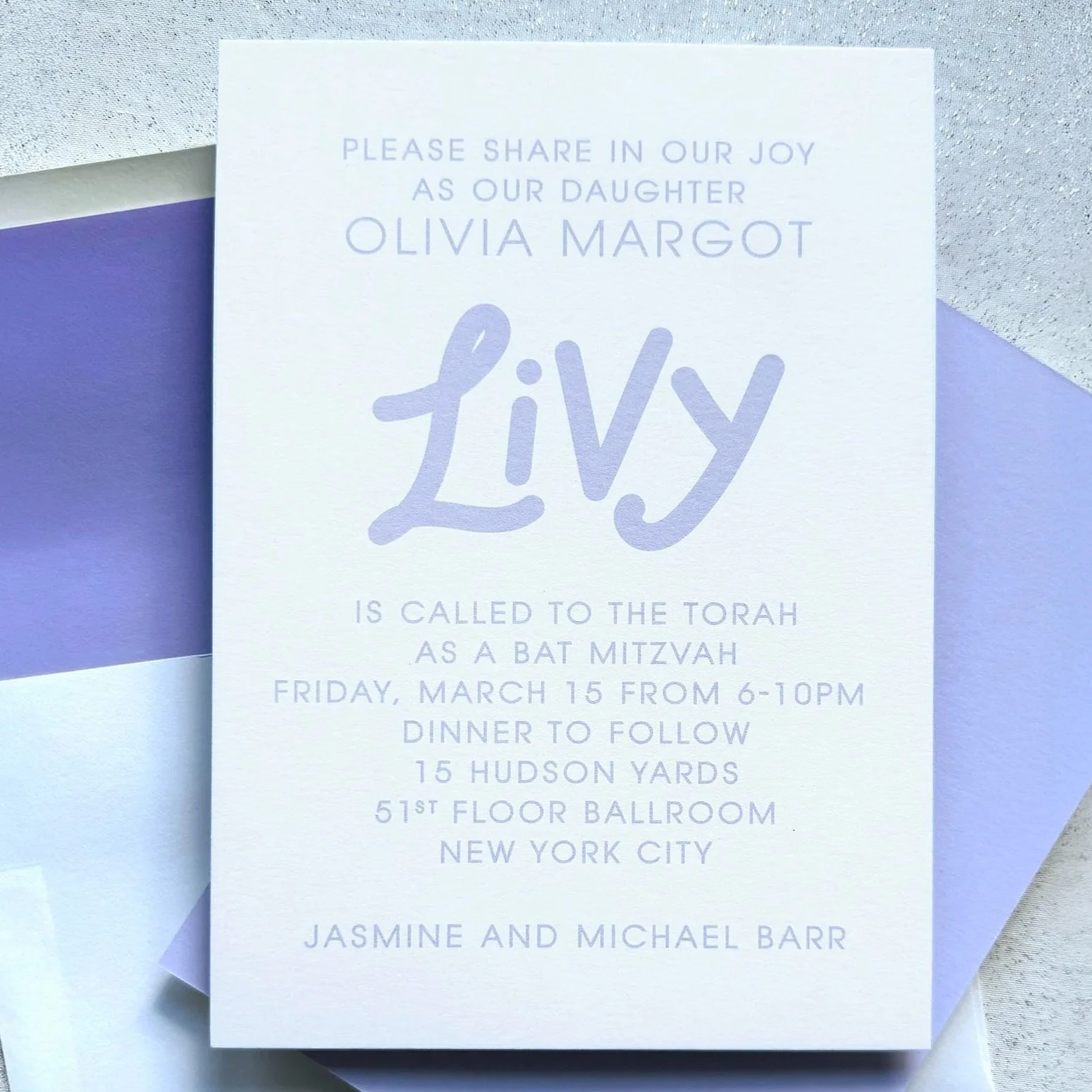livy's bat mitzvah