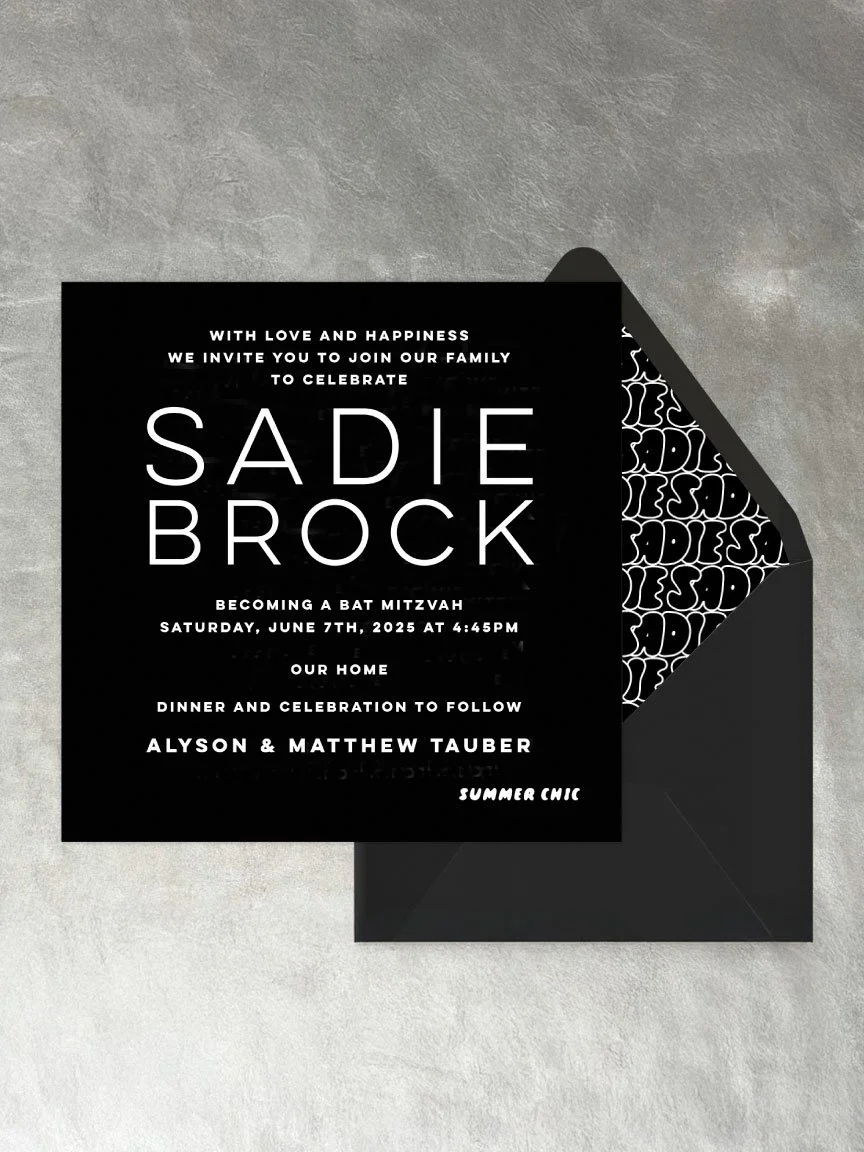 sadie's bat mitzvah