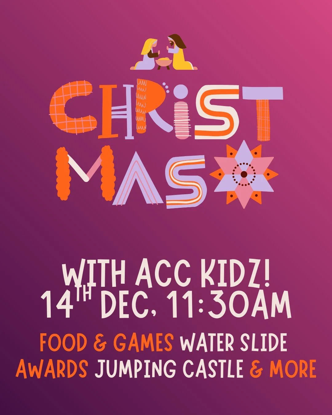 🎉 KIDZ CITY PARTY ALERT! 🎉
Mark your calendars for 14th December, right after the 10am service, because we&rsquo;re throwing a celebration so fun even the grown-ups might try to sneak in!

💎PARENTS: Bring along a tasty treat to share&mdash;sweet, 