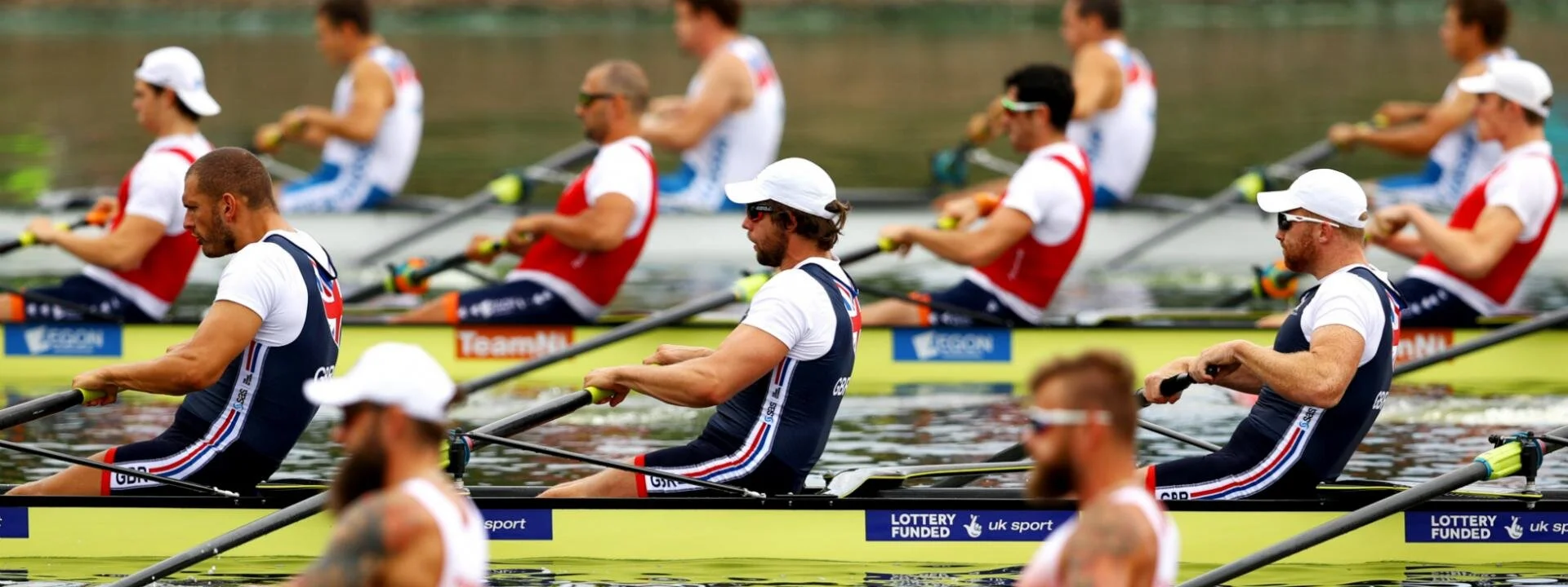 Photo-finishes and upsets on day one of Rowing competition at Glasgow 2018