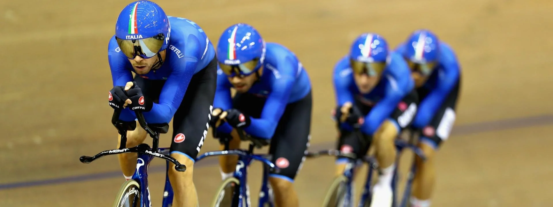 Italian 'fab four' celebrate track cycling gold despite training in Beatles venue