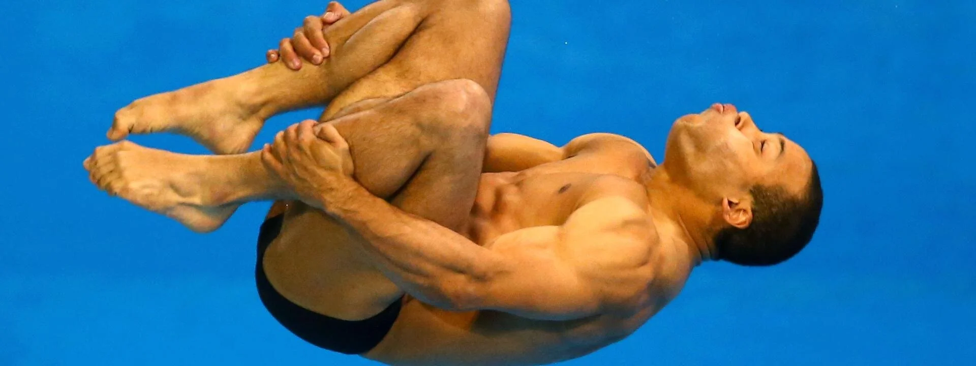 Firemen Damien Cely is French diving's answer to multi-tasking