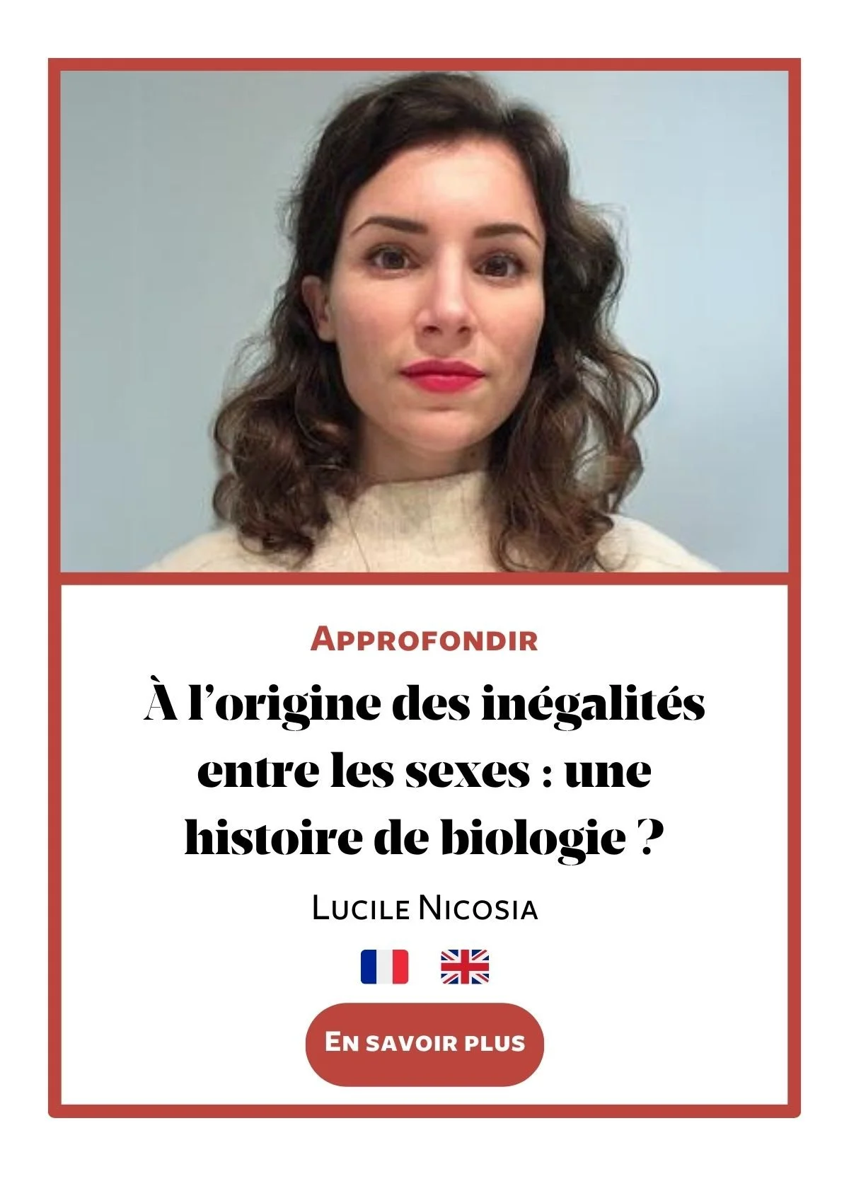 Conférence égalité femmes hommes À l’origine des inégalités entre les ...