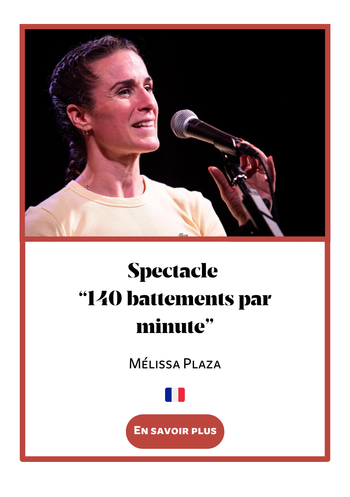 Conférence égalité femmes-hommes - Spectacle "140 battements par minute" - Mélissa Plaza