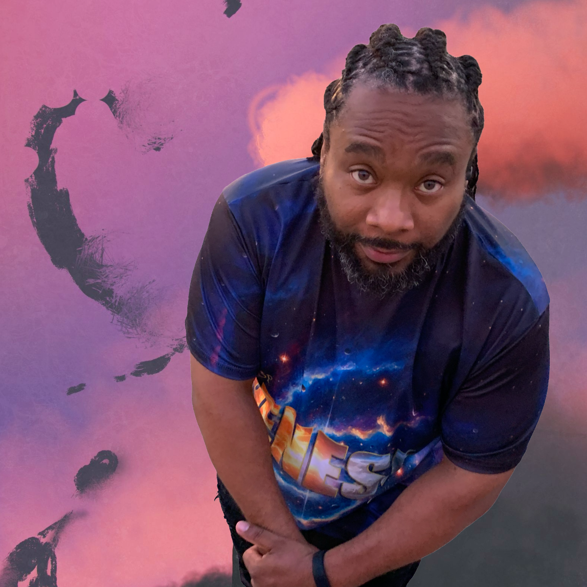 An artist logo M Dizle with record label name in small letters illustrating Caveman Entertainment.