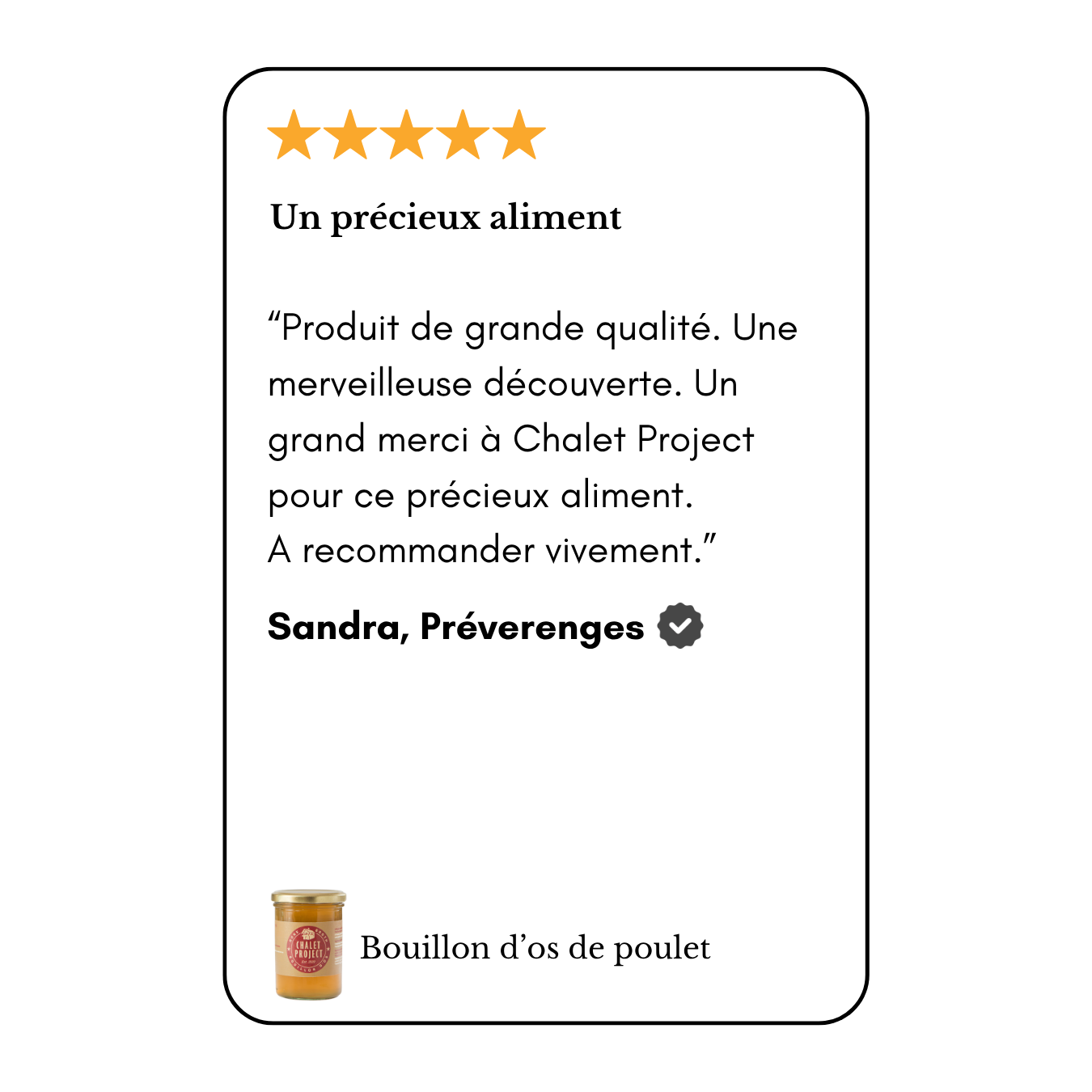 Revue 5 étoiles, Un précieux aliment