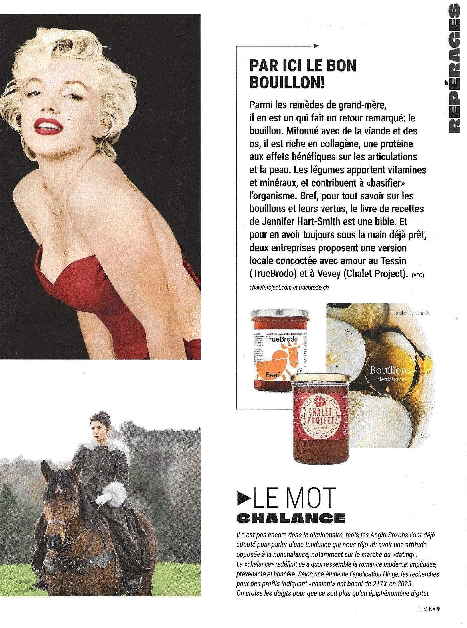 "Par ici le bon bouillon!" - Femina repérages Avril 2026