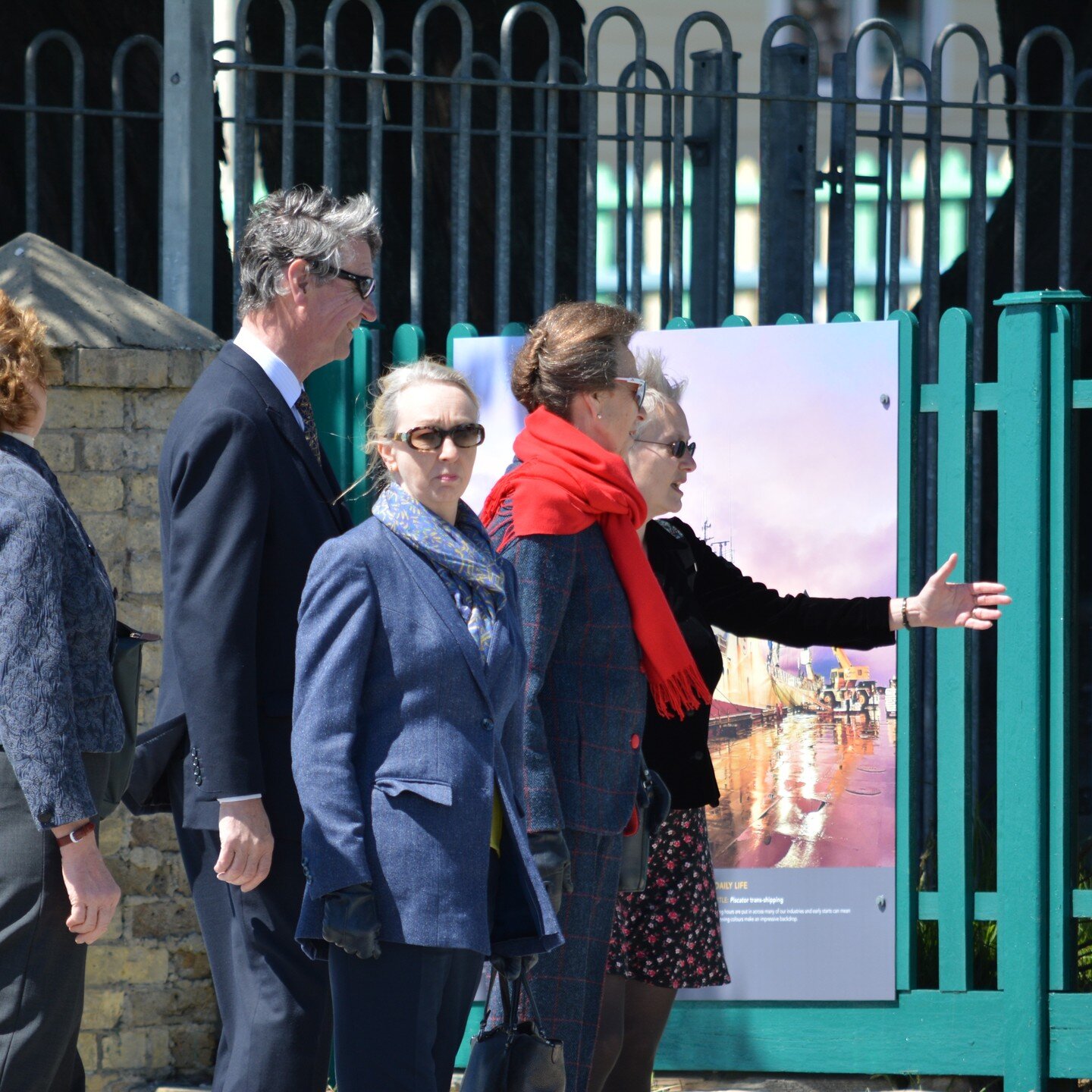 Some photos from the events of today, where HRH The Princess Royal firstunveiled a plinth marking the city status of Stanley, awarded this year as part of the Late Queen's Platinum Jubilee; and then planted a tree in the Memorial Wood - which commemo