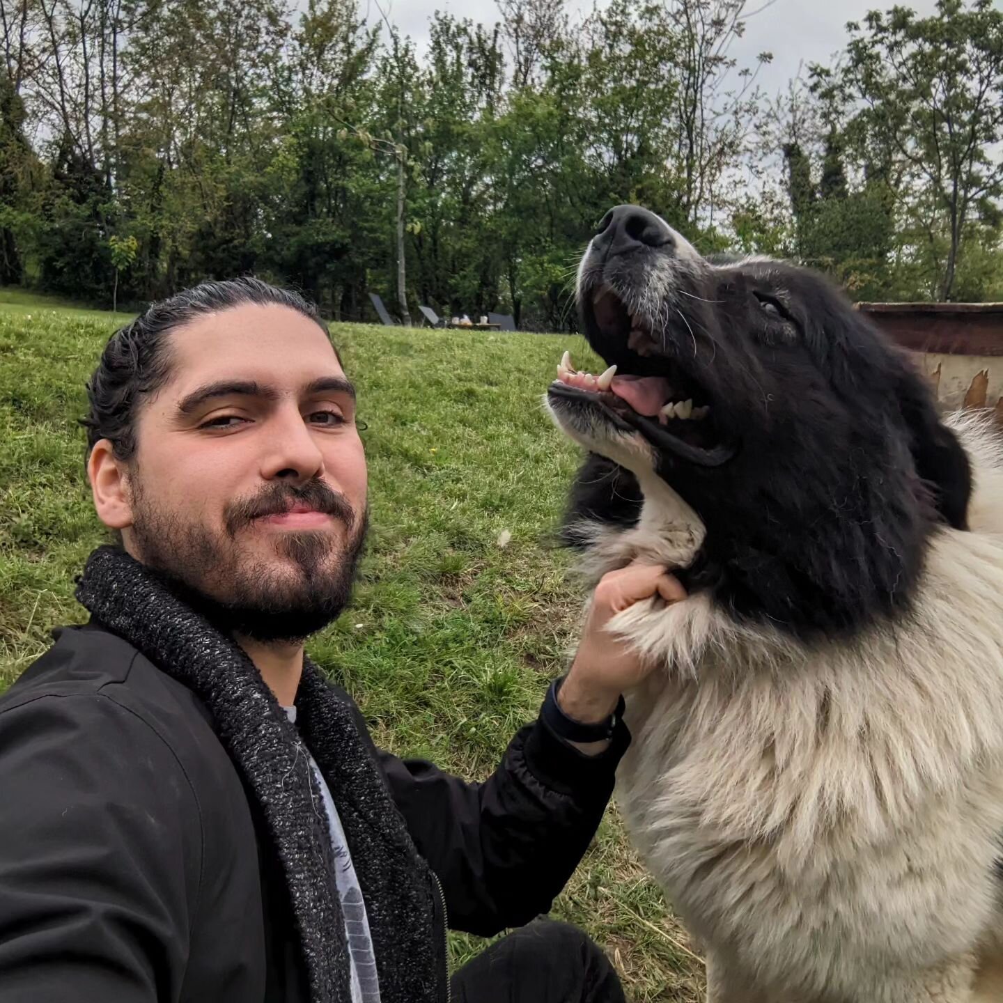 We met the king of the sheep dogs: Zarik the Karakachan.
He's an absolute beast, and I'm exhausted after a few days of play-fighting and a walk through his kingdom with @potomka_ - worth it though!