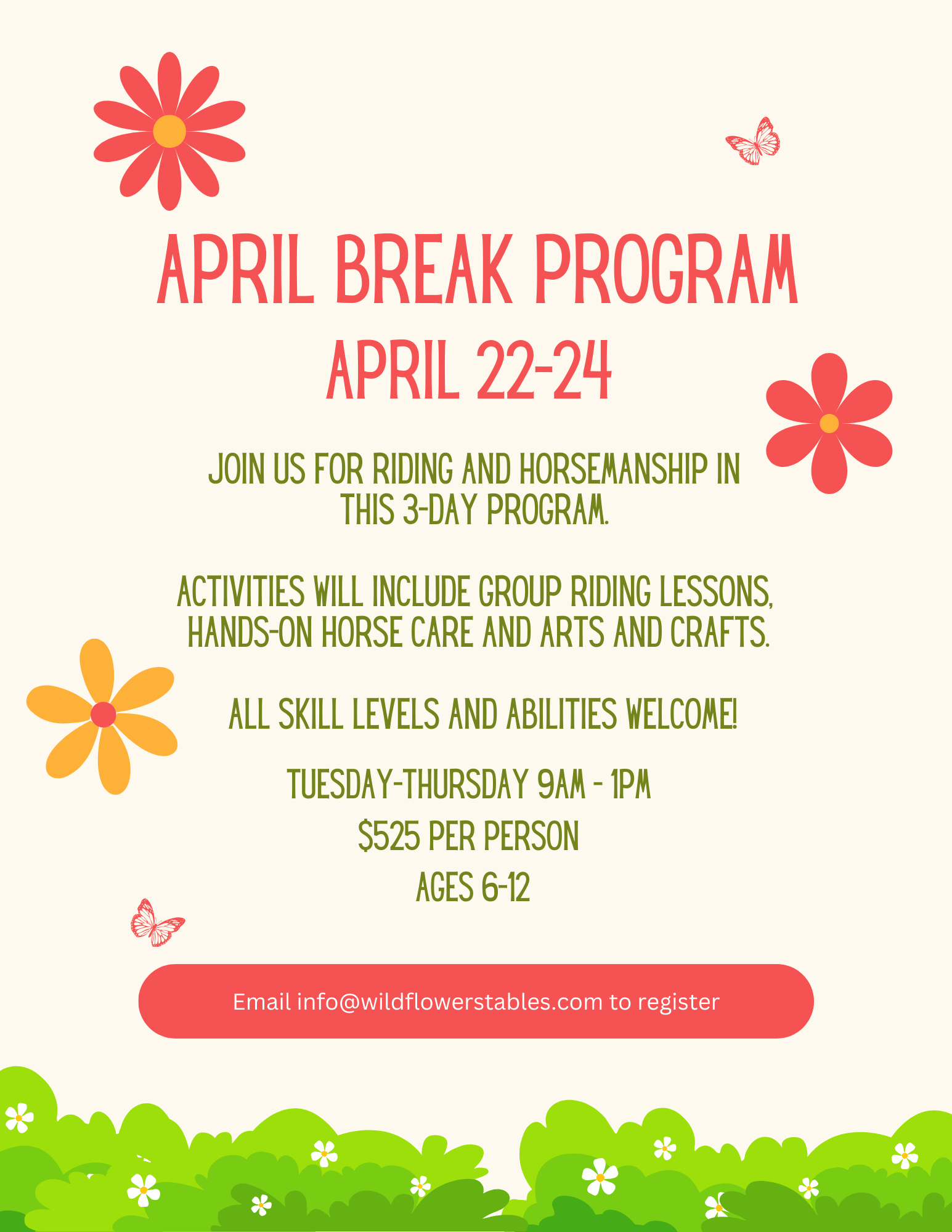 Group and Summer Programs — Wildflower Stables