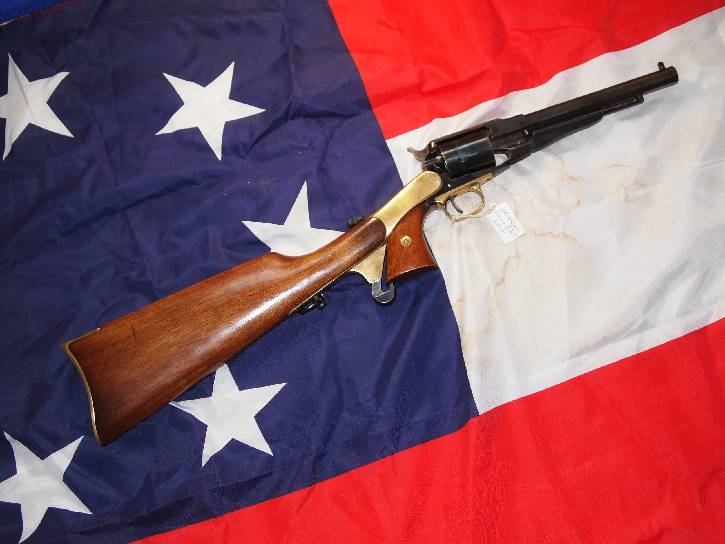 WP12 Pietta Stocked Remington 1858 - Blank Fire 9mm