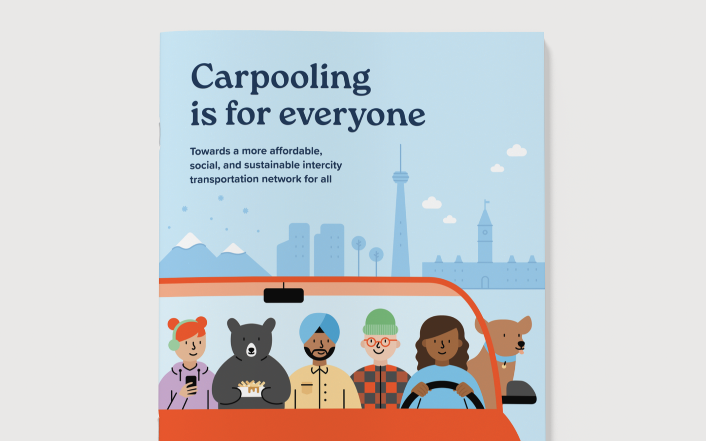 Custom report design with data visualization and illustration for Poparide by freelance graphic designer Cheryl Loh