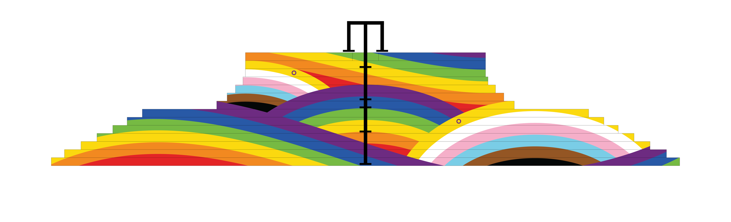 Illustration for vinyl stair wraps by Vancouver graphic designer Cheryl Loh.