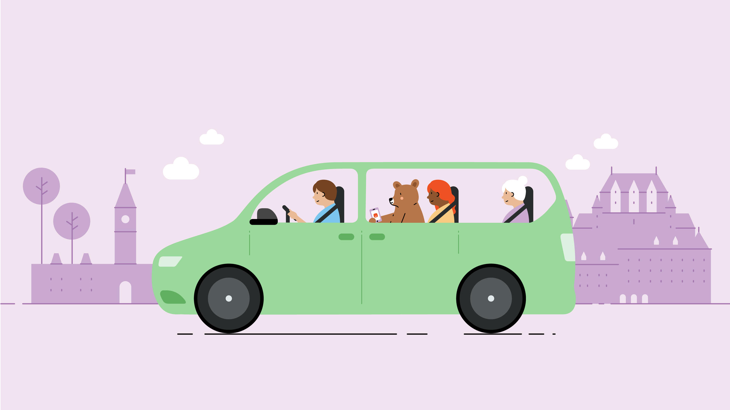 Illustrations for Poparide's marketing materials | Cheryl Loh | Freelance graphic designer and illustrator