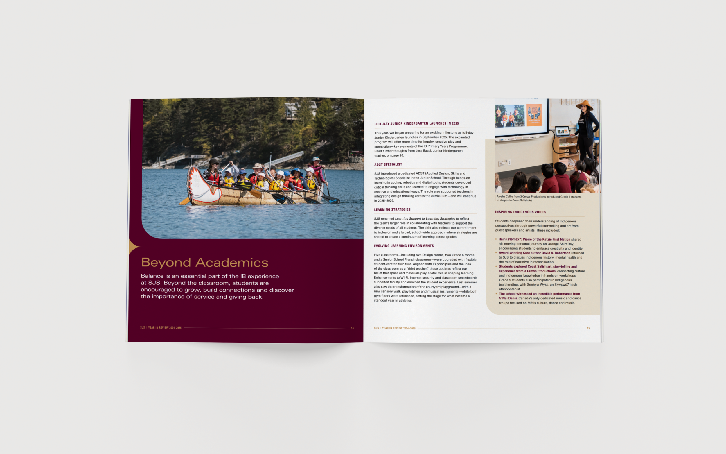 St. John's School Year in Review Report | Cheryl Loh | Freelance Graphic Designer in Vancouver