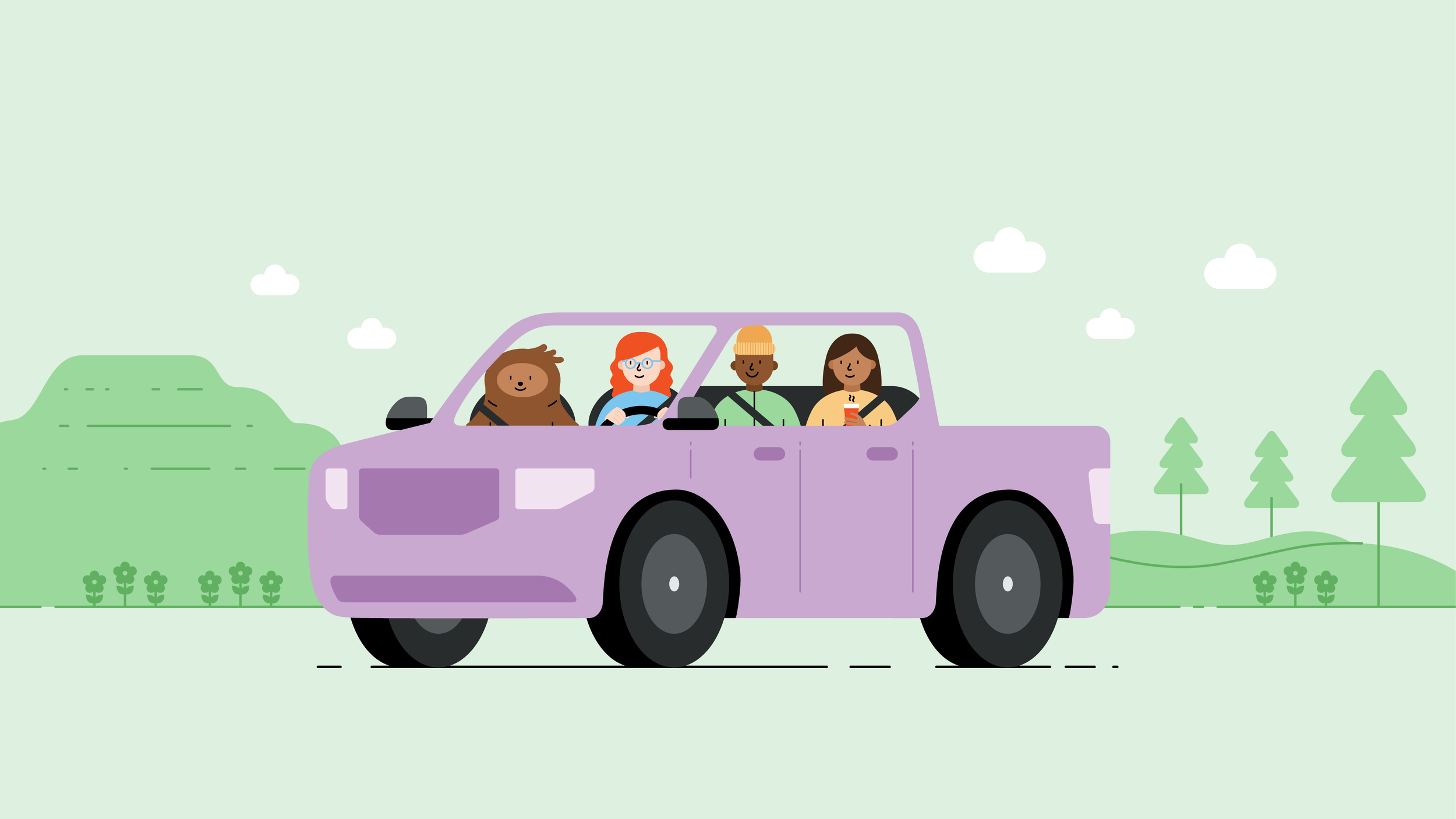 Illustrations for Poparide's marketing materials | Cheryl Loh | Freelance graphic designer and illustrator