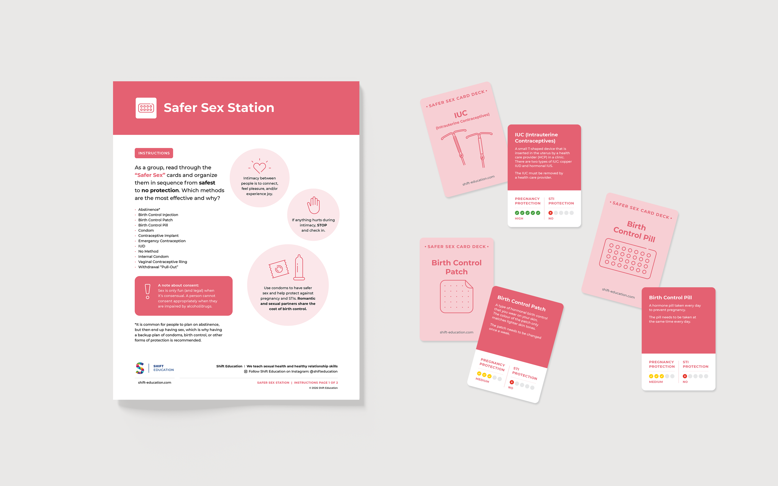 Document design and illustrations for Shift Education, by Vancouver graphic designer, Cheryl Loh.