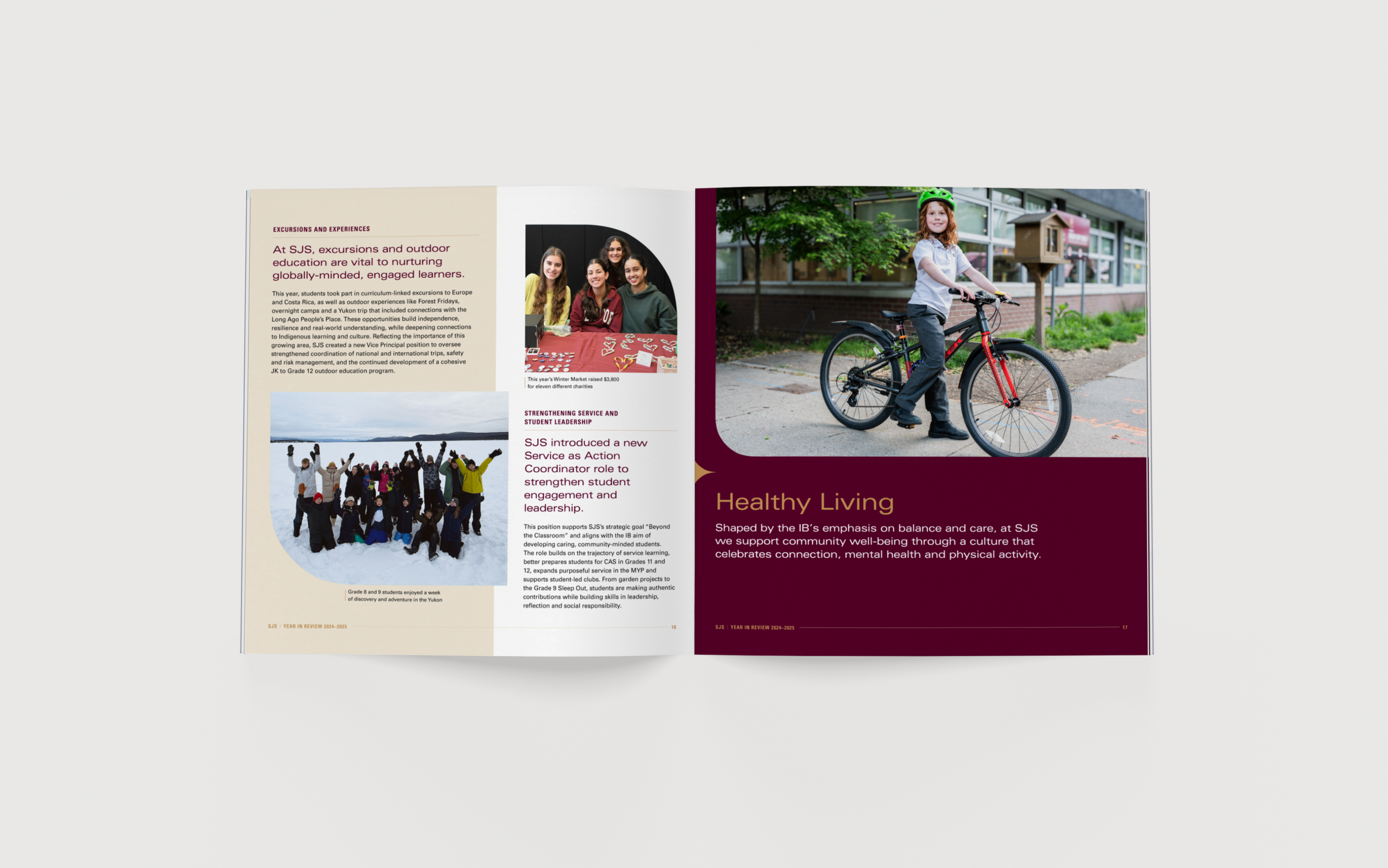 St. John's School Year in Review Report | Cheryl Loh | Freelance Graphic Designer in Vancouver