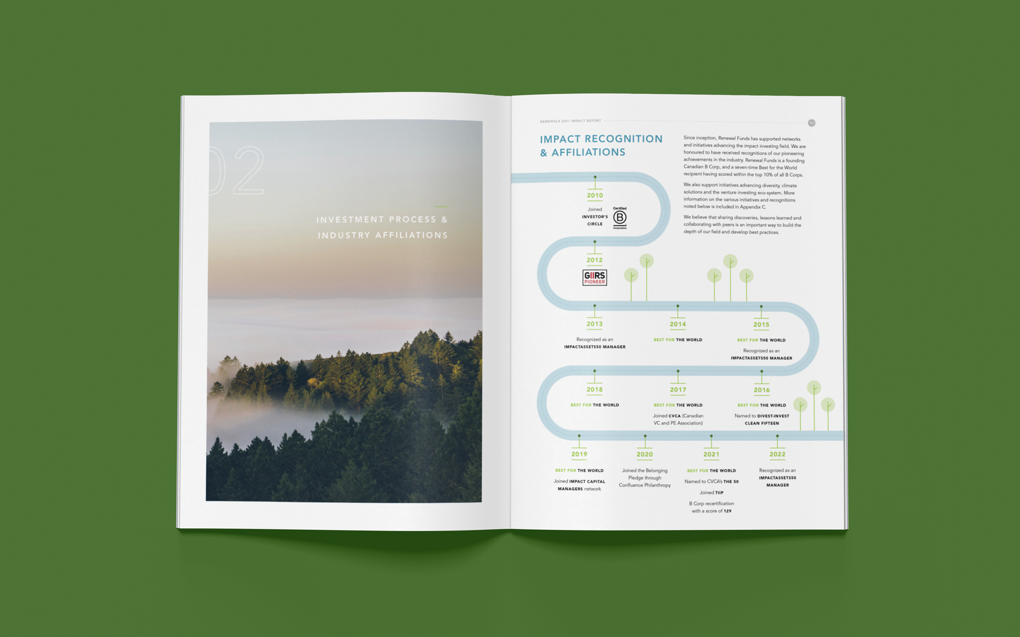 Cheryl Loh Freelance Graphic Designer in Vancouver | Impact Report Design for Renewal Funds