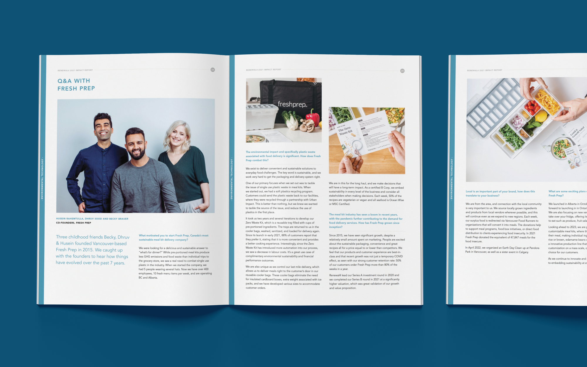 Cheryl Loh Freelance Graphic Designer in Vancouver | Impact Report Design for Renewal Funds