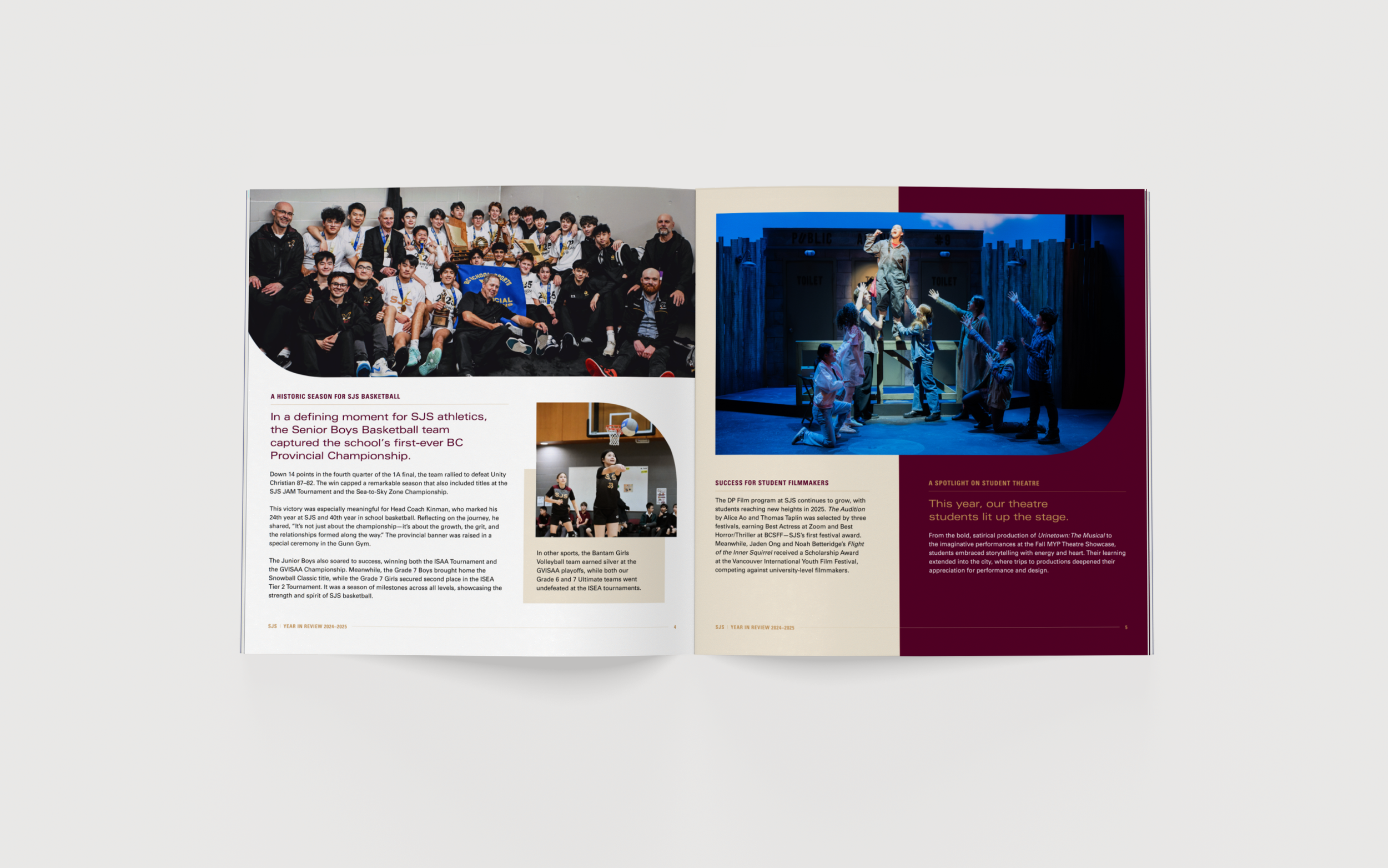 St. John's School Year in Review Report | Cheryl Loh | Freelance Graphic Designer in Vancouver