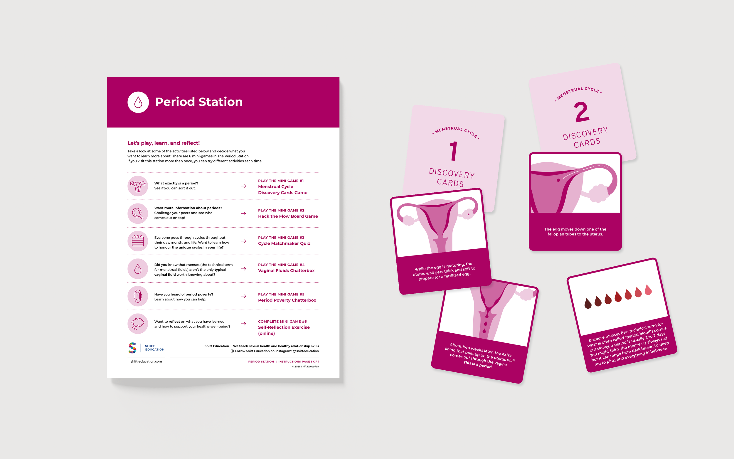 Document design and illustration for Shift Education by Vancouver freelance graphic designer and illustrator Cheryl Loh