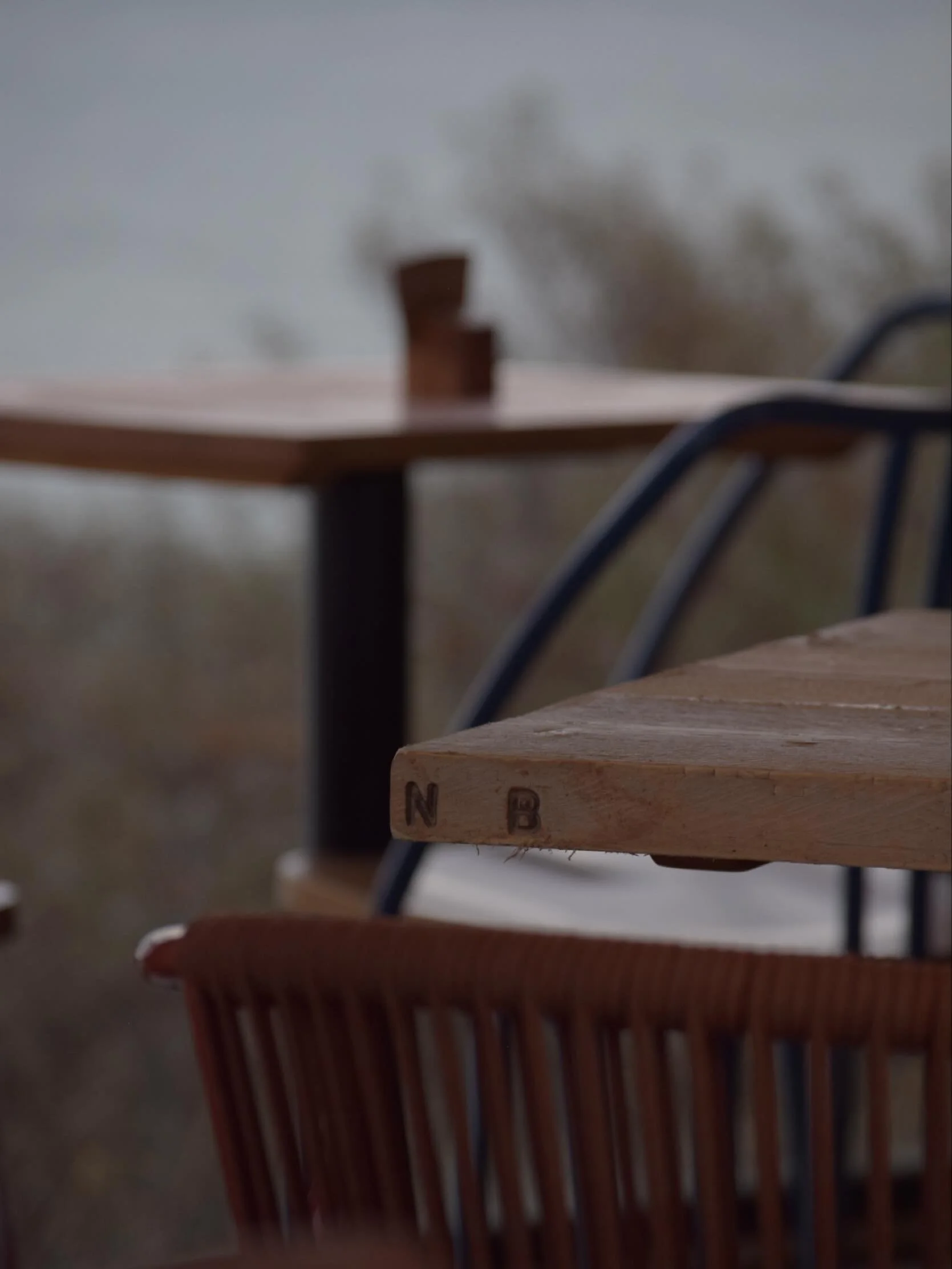 New table tops at Drift, made from beautiful reclaimed wood.

Fun coincidence - this one has the initials &lsquo;NB&rsquo;&hellip; we think that&rsquo;s very fitting for our North Berwick location!

#VisitNorthBerwick #VisitEastLothian
