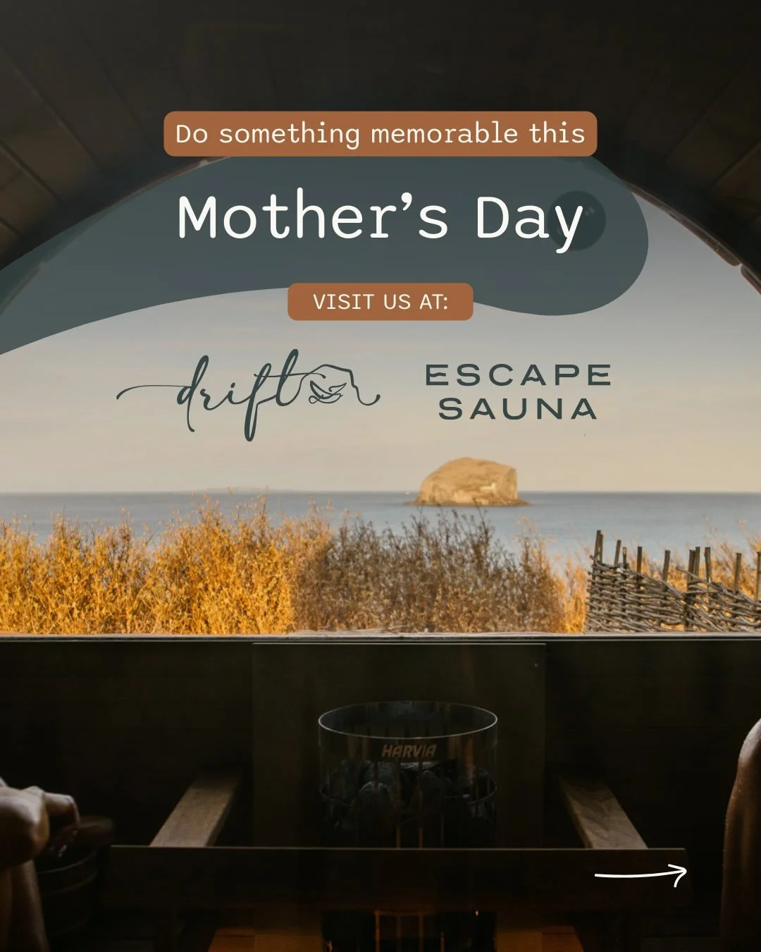 Are you still looking for something to book this Mother&rsquo;s Day!

Start Mother&rsquo;s Day slowly with time to unwind in the sauna - a chance to relax, recharge, and enjoy a little calm together.

Then join us at Drift Eatery for a warm, welcomin