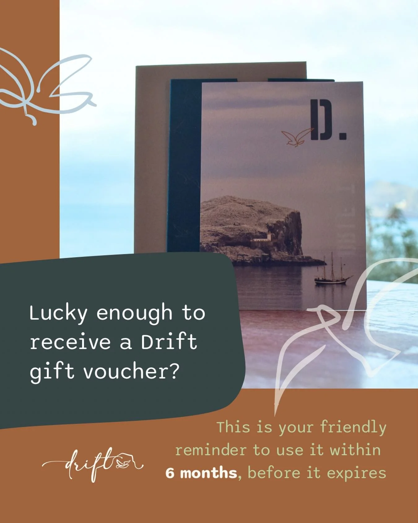 Friendly reminder 

Don&rsquo;t forget to use your gift voucher within 6 months of purchase before it expires.

The perfect excuse to treat yourself 😉