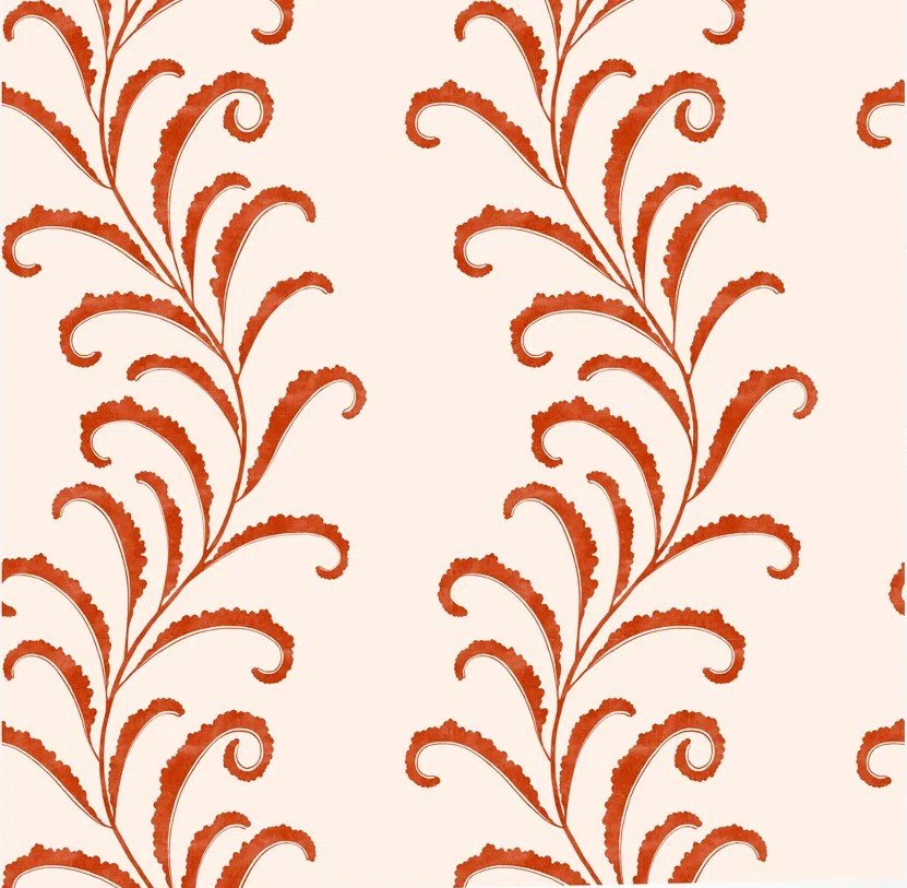 PAPEL PINTADO TWINIG TERRACOTA