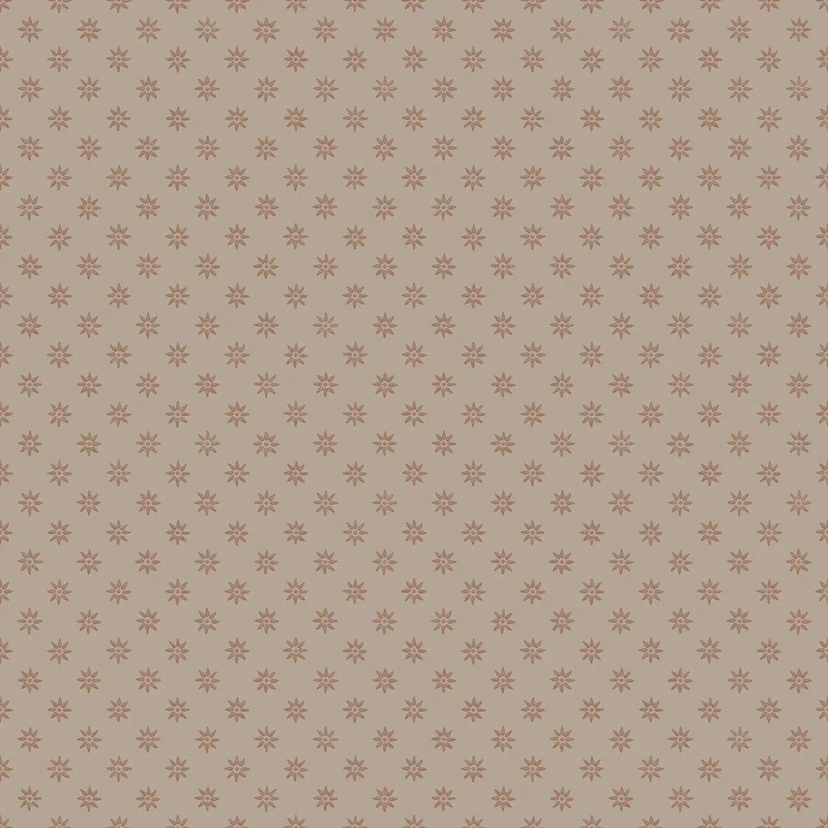 PAPEL PINTADO ESTRELLA DEL BOSQUE TERRACOTA