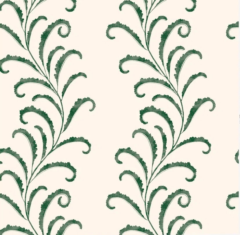 PAPEL PINTADO TWINIG VERDE BOTELLA