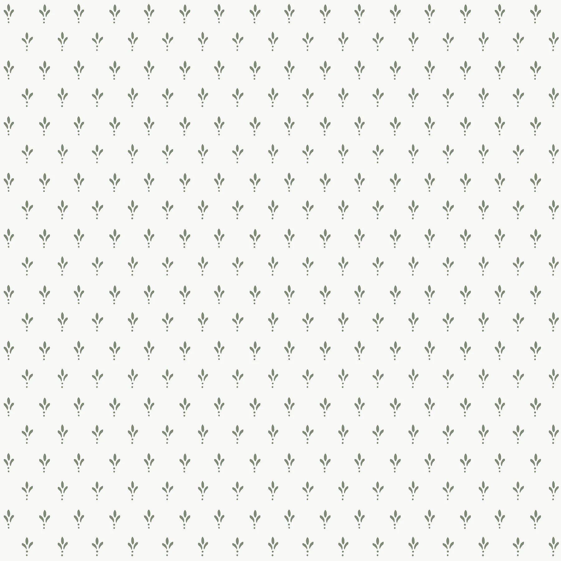 PAPEL PINTADO LIZ PENNY BLANCO Y VERDE