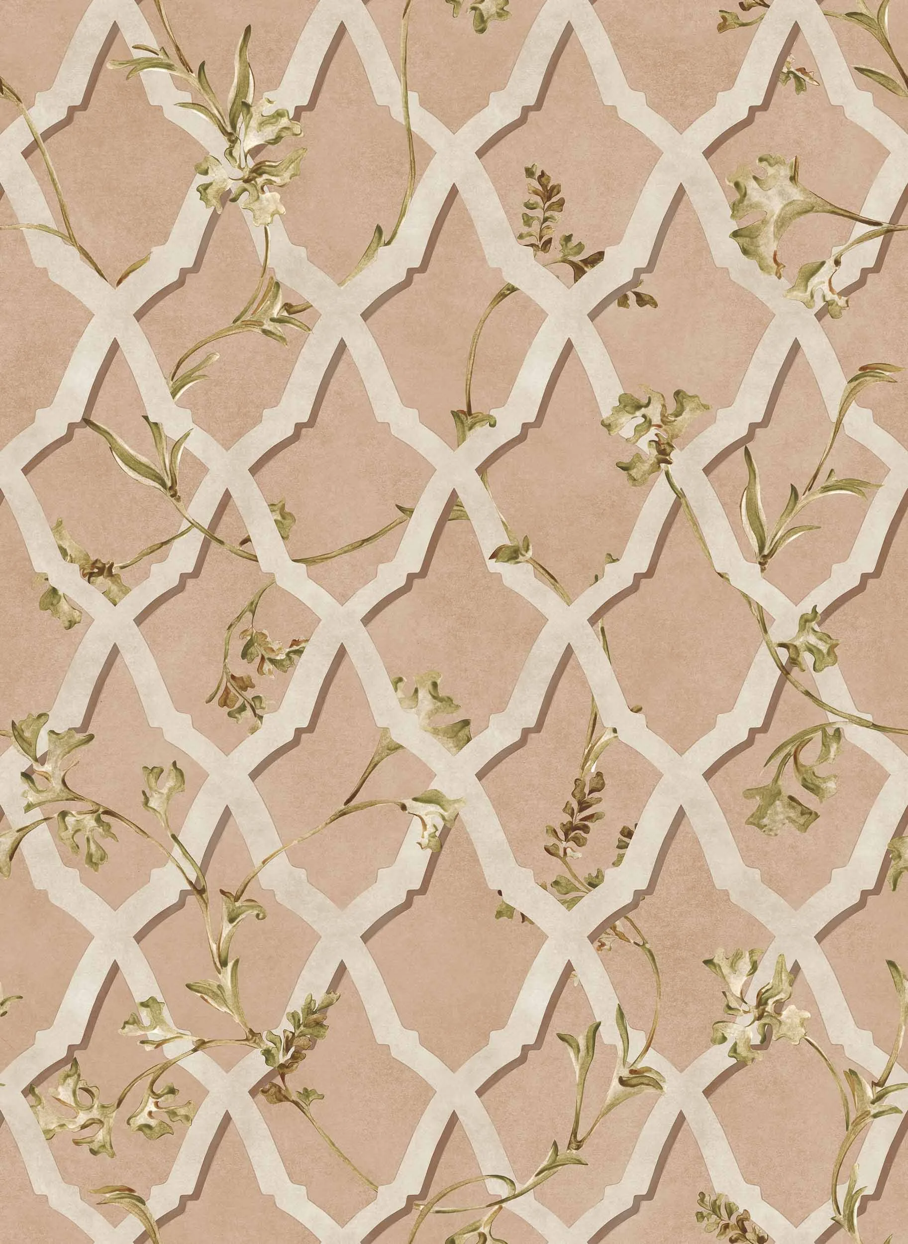 PAPEL PINTADO TRIANA ROSADA