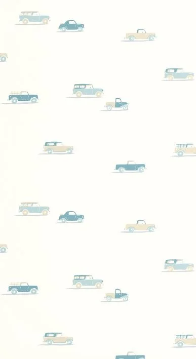 PAPEL PINTADO PICK UP AZUL